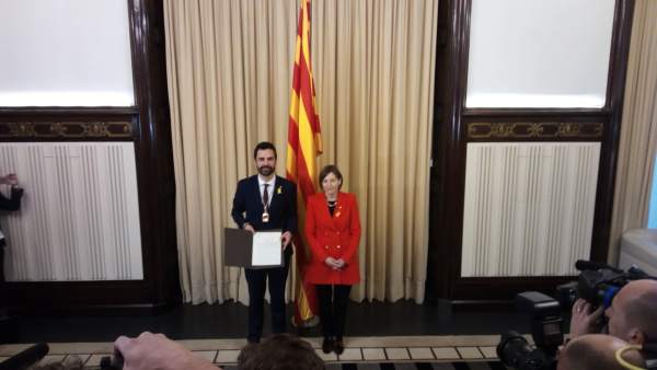 Roger Torrent y Carme Forcadell Roger Torrent y Carme Forcadell
