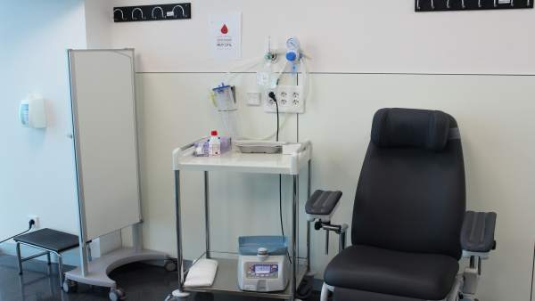Espacio para la donación de sangre Espacio para la donación de sangre