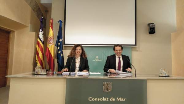 Consell Govern, Pilar Costa y Marc Pons Consell Govern, Pilar Costa y Marc Pons