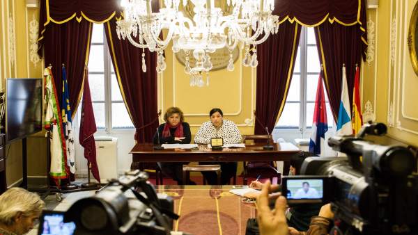 Las ediles del gobierno local de Cádiz, Ana Fernández y Eva Tubío Las ediles del gobierno local de Cádiz, Ana Fernández y Eva Tubío