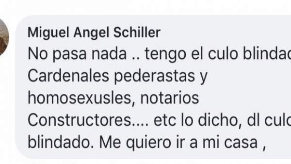 Uno de los mensajes del cura de l'Alfàs del Pi Uno de los mensajes del cura de l'Alfàs del Pi