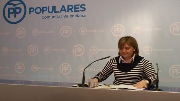 Isabel Bonig, en rueda de prensa Isabel Bonig, en rueda de prensa