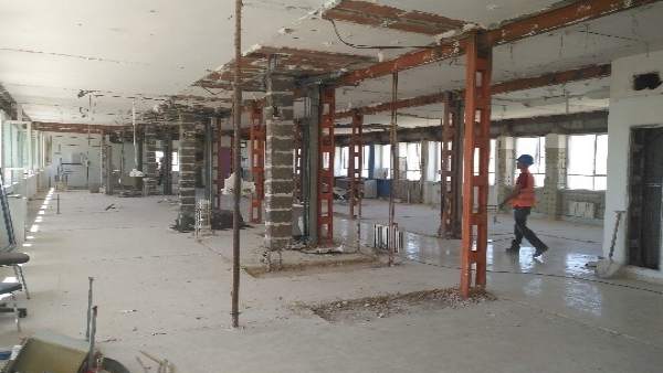 Obras en la sexta planta del Neurotraumatológico Obras en la sexta planta del Neurotraumatológico