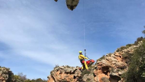 Momento del rescate en el Gorgo Cadena Momento del rescate en el Gorgo Cadena