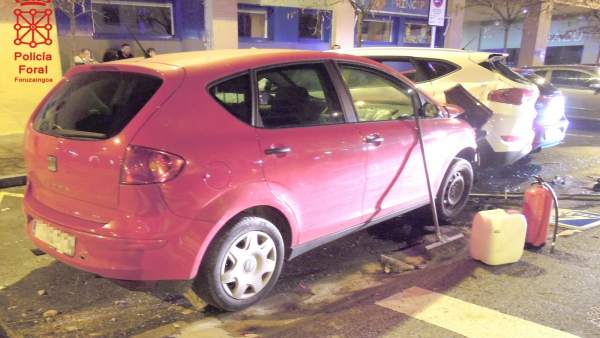 Accidente de tráfico en Burlada. Accidente de tráfico en Burlada.