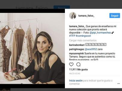 Tamara Falcó en Instagram