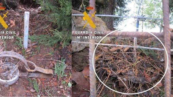 Imagen del cepo decomisado en Burgos Imagen del cepo decomisado en Burgos