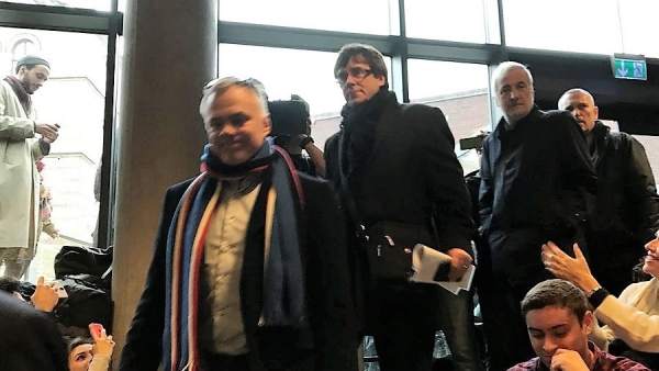 Acto de Carles Puigdemont en la Universidad de Copenhague (Dinarmarca) Acto de Carles Puigdemont en la Universidad de Copenhague (Dinarmarca)