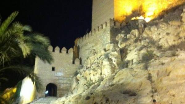 La Alcazaba de Almería, de noche La Alcazaba de Almería, de noche