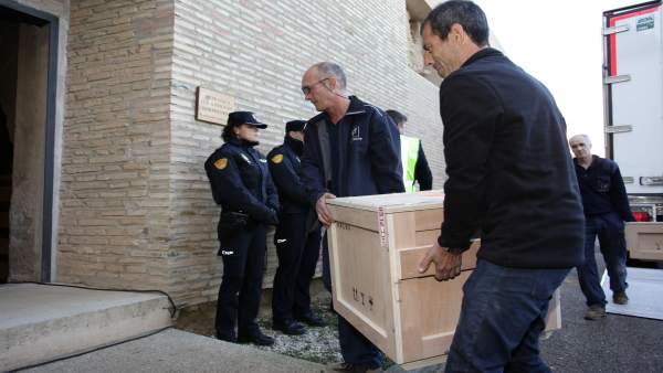Llegada de los bienes a Sijena Llegada de los bienes a Sijena