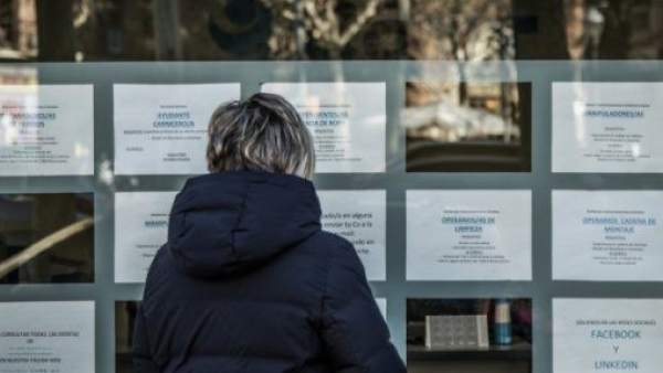 Escaparate de una ETT Escaparate de una ETT