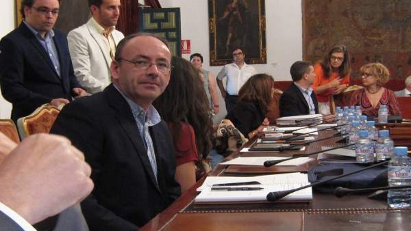 Francisco Juan Martín durante un Pleno de la Diputación Francisco Juan Martín durante un Pleno de la Diputación