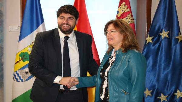 Fotonoticia/ El Presidente Fernando López Miras Recibe A La Alcaldesa De San Ped Fotonoticia/ El Presidente Fernando López Miras Recibe A La Alcaldesa De San Ped
