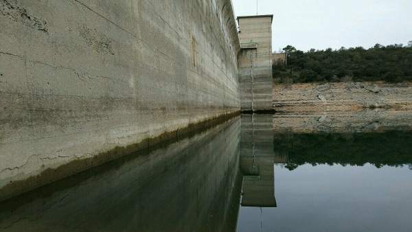 El embalse de Darnius Boadella (Girona) en diciembre de 2017 El embalse de Darnius Boadella (Girona) en diciembre de 2017