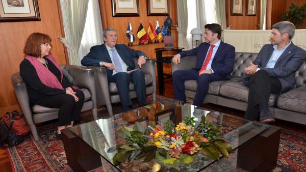 Visita del embajador belga Visita del embajador belga