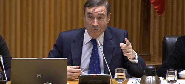 El periodista Pedro J. Ramírez, este martes, en su comparecencia en el Congreso.