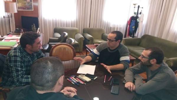 Cubero con comité de empresa de Megasider Cubero con comité de empresa de Megasider