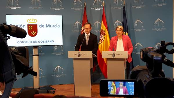La portavoz del Gobierno regional, Noelia Arroyo, en la rueda de prensa La portavoz del Gobierno regional, Noelia Arroyo, en la rueda de prensa