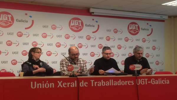 Representantes sindicales, en rueda de prensa sobre el conflicto de Xustiza Representantes sindicales, en rueda de prensa sobre el conflicto de Xustiza