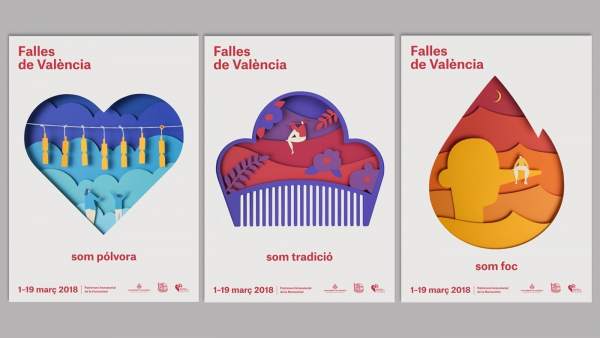 Carteles de las Fallas de València de 2018 Carteles de las Fallas de València de 2018