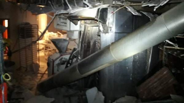 Estado de la panadería tras la explosión Estado de la panadería tras la explosión