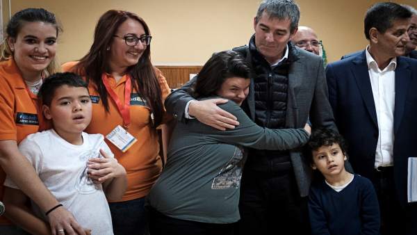 El presidente canario, Fernando Clavijo, en su visita a Adissur El presidente canario, Fernando Clavijo, en su visita a Adissur
