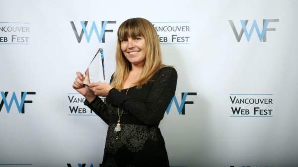 Ana Ramón Rubio recoge el premio en el Vancouver Web Fest de 2014 Ana Ramón Rubio recoge el premio en el Vancouver Web Fest de 2014