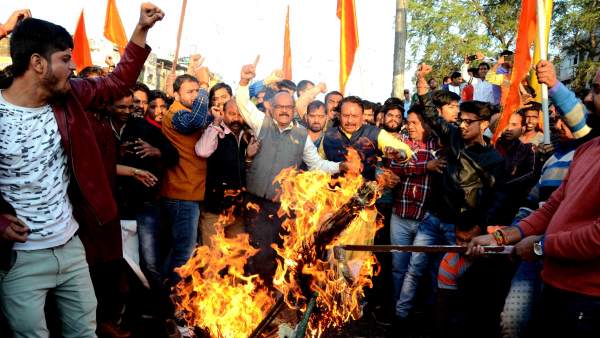 India Protestas película 'Padmaavat' India Protestas película 'Padmaavat'