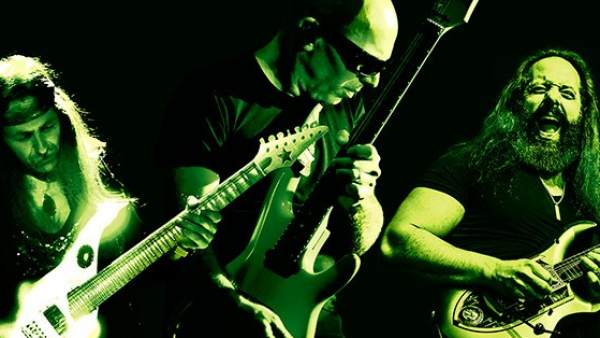 Joe Satriani, John Petrucci y Uli Jon Roth Joe Satriani, John Petrucci y Uli Jon Roth