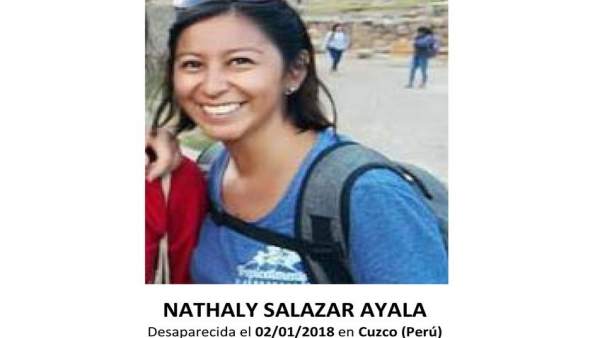 Nathaly Salazar, chica de Valencia desaparecida en Perú Nathaly Salazar, chica de Valencia desaparecida en Perú