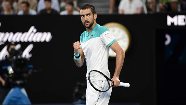 Marin Cilic celebra un punto Marin Cilic celebra un punto