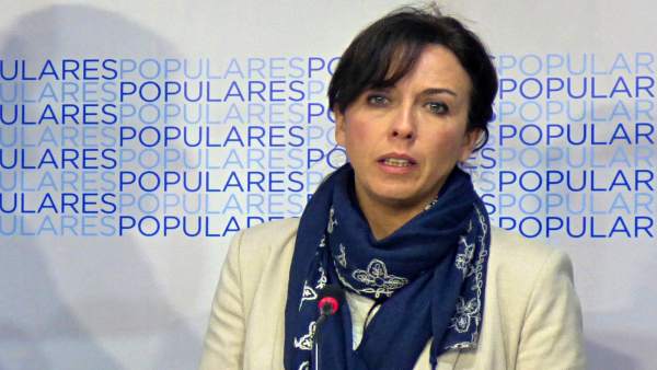 María Luisa Ceballos en la sede del PP María Luisa Ceballos en la sede del PP