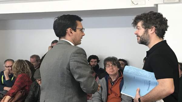 El alcalde de Granada junto a Pablo Heras-Casado El alcalde de Granada junto a Pablo Heras-Casado