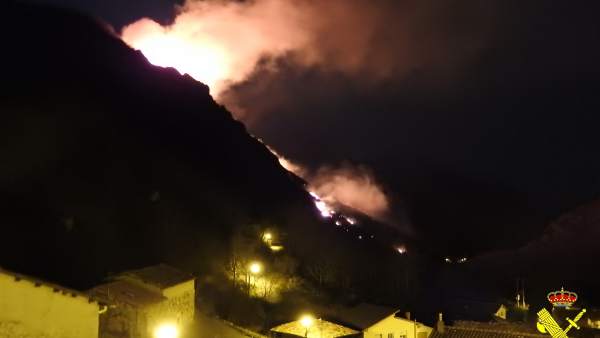 Incendio en Somiedo. Incendio en Somiedo.