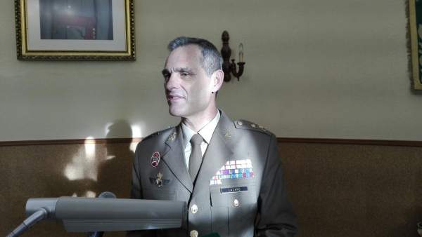 El general jefe de la Brigada de Infantería 'Guzmán el Bueno' X, Aroldo Lázaro El general jefe de la Brigada de Infantería 'Guzmán el Bueno' X, Aroldo Lázaro