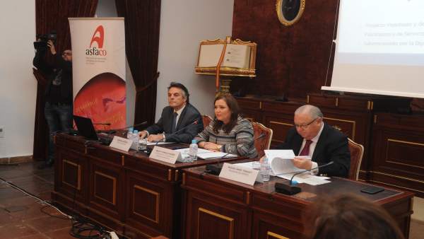 Carrillo, durante la presentación del informe Carrillo, durante la presentación del informe