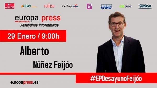 Alberto Núñez Feijóo participa en los Desayunos de Europa Press Alberto Núñez Feijóo participa en los Desayunos de Europa Press