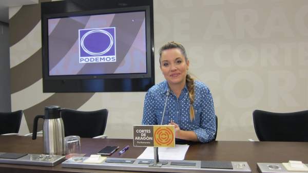 La portavoz de Podemos en las Cortes de Aragón, Maru Díaz La portavoz de Podemos en las Cortes de Aragón, Maru Díaz