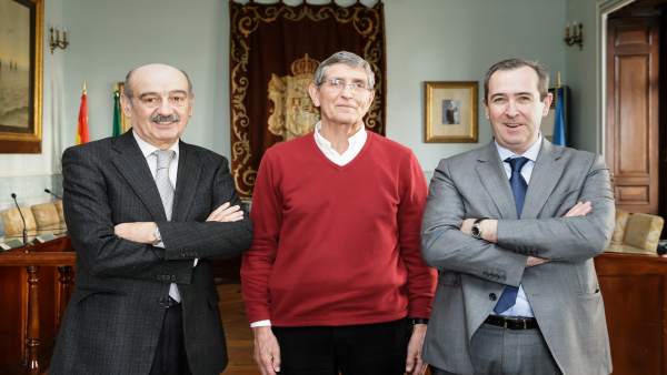 José María Mazón, Ángel Díaz Munío y Francisco Gómez Blanco José María Mazón, Ángel Díaz Munío y Francisco Gómez Blanco