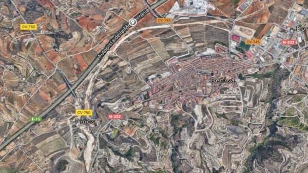 Autopista del Mediterráneo a su paso por Benissa Autopista del Mediterráneo a su paso por Benissa