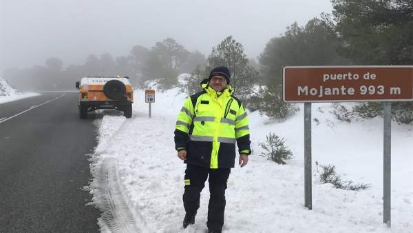 Nieve, carretera, temporal, frío Nieve, carretera, temporal, frío