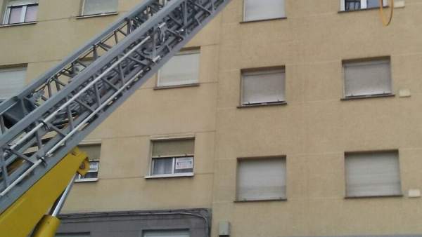 Imagen del incendio. Imagen del incendio.