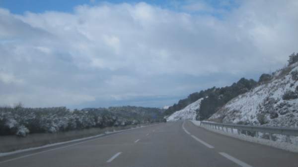 CARRETERA CON NIEVE CARRETERA CON NIEVE