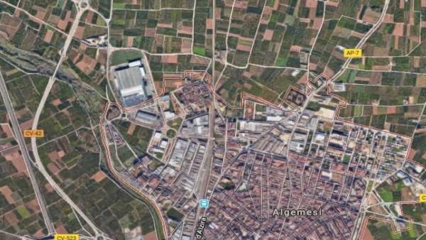 Carretera a su paso por Algemesí Carretera a su paso por Algemesí