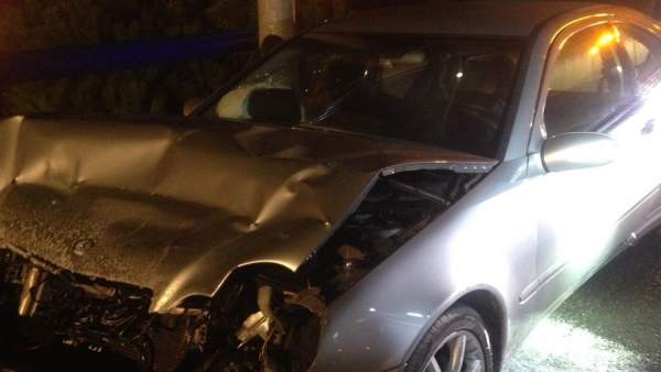 Imagen de uno de los coches accidentados Imagen de uno de los coches accidentados