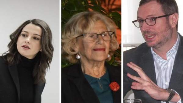 Arrimadas, Carmena y Maroto Arrimadas, Carmena y Maroto