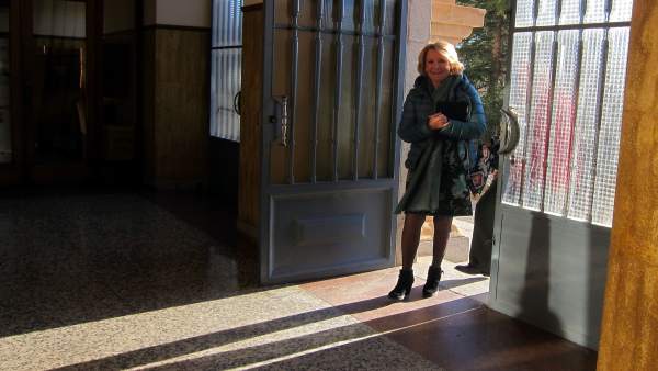 Aguirre a su llegada al Colegio San Agustín de Salamanca Aguirre a su llegada al Colegio San Agustín de Salamanca