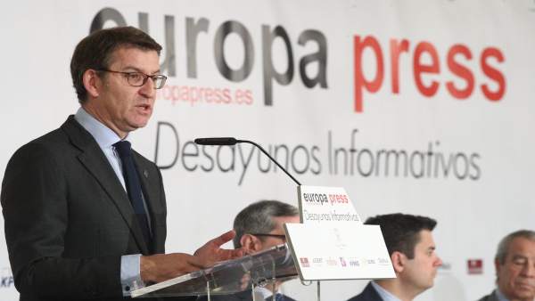 Alberto Núñez Feijóo en los Desayunos Informativos de Europa Press Alberto Núñez Feijóo en los Desayunos Informativos de Europa Press