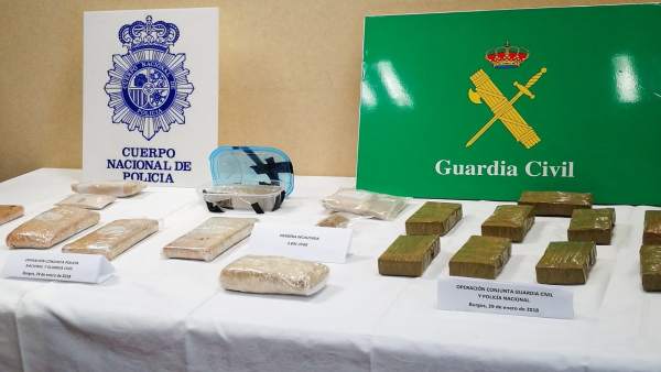 Droga incautada a la banda criminal Droga incautada a la banda criminal
