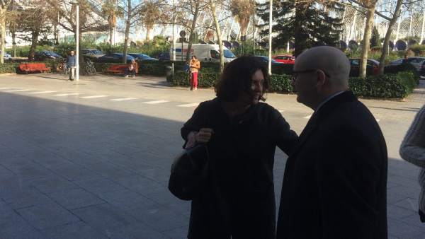 Beatriz Simón a su llegada al juzgado Beatriz Simón a su llegada al juzgado